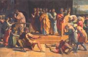 Raffaello Santi: The death of the Ananias - Ananias halála